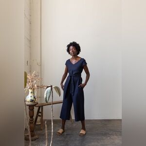 NWT Gracemade Shalom Jumpsuit in Navy